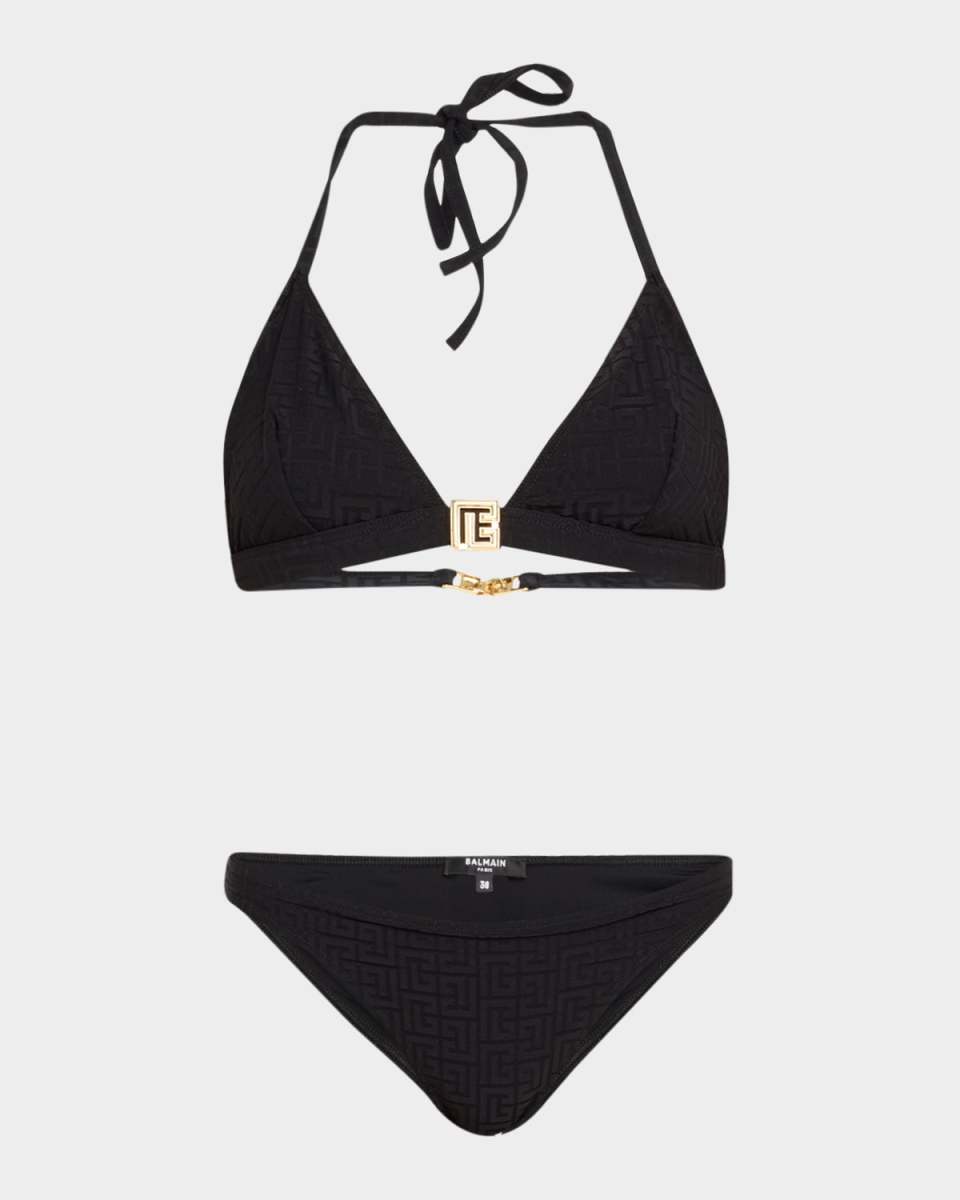 Monogram Triangle Two-Piece Swimsuit
